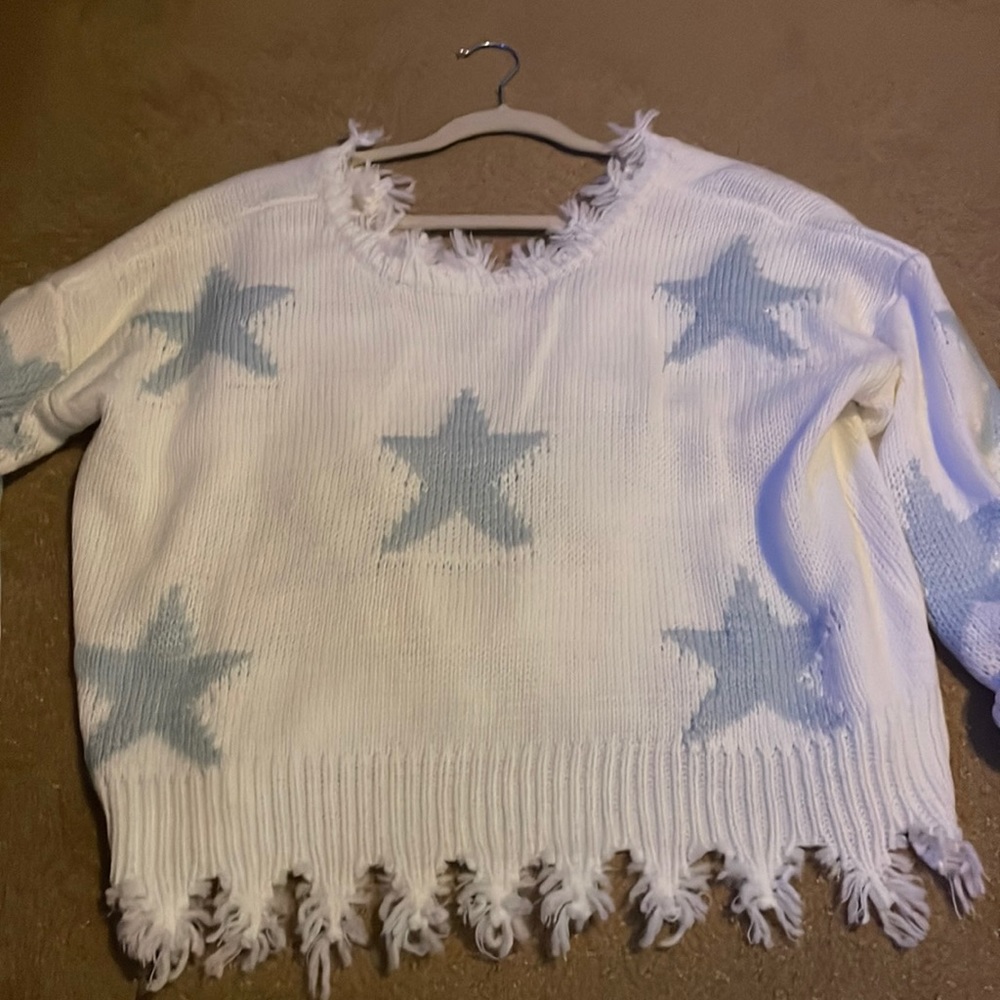 Blue star sweater